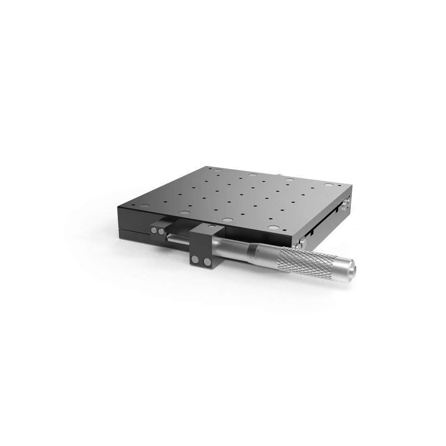 X轴交叉滚柱式手动位移台 台面尺寸160x160mm 行程±25mm