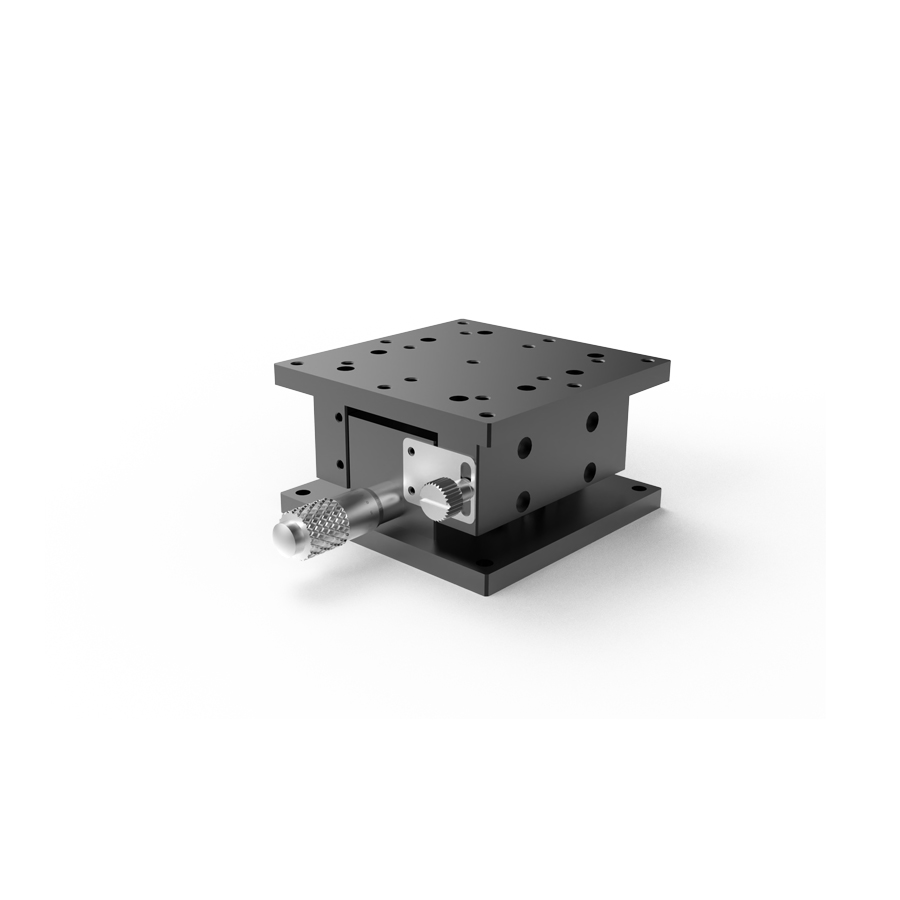 水平Z轴交叉滚柱式手动位移台 台面尺寸80x80mm 行程±5mm 水平耐负载88.2N