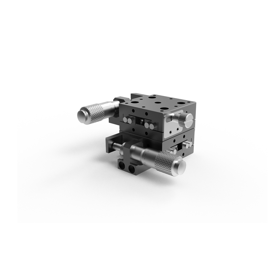 XY轴交叉滚柱式手动位移台 台面尺寸40x40mm 行程±6.5mm