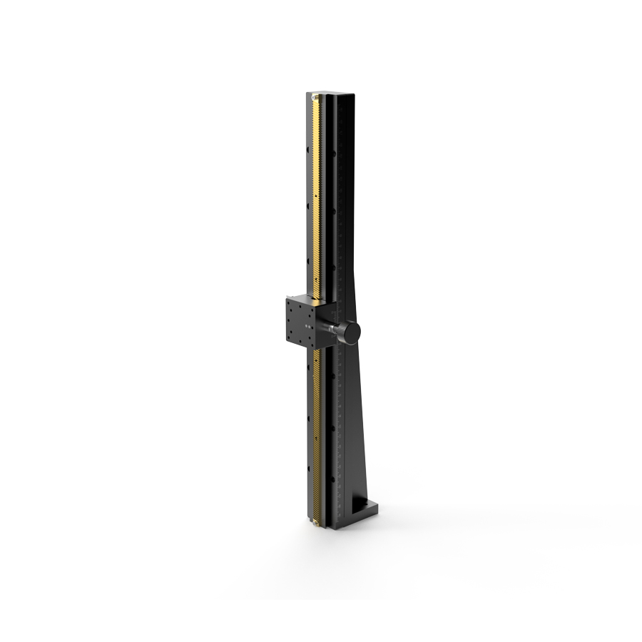 Z轴长行程燕尾槽式手动位移台 台面尺寸40x40mm 1滑块 行程360mm