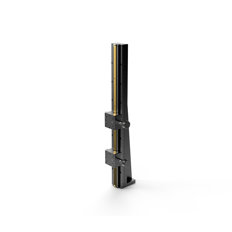Z轴长行程燕尾槽式手动位移台 台面尺寸40x40mm 2滑块 行程320mm