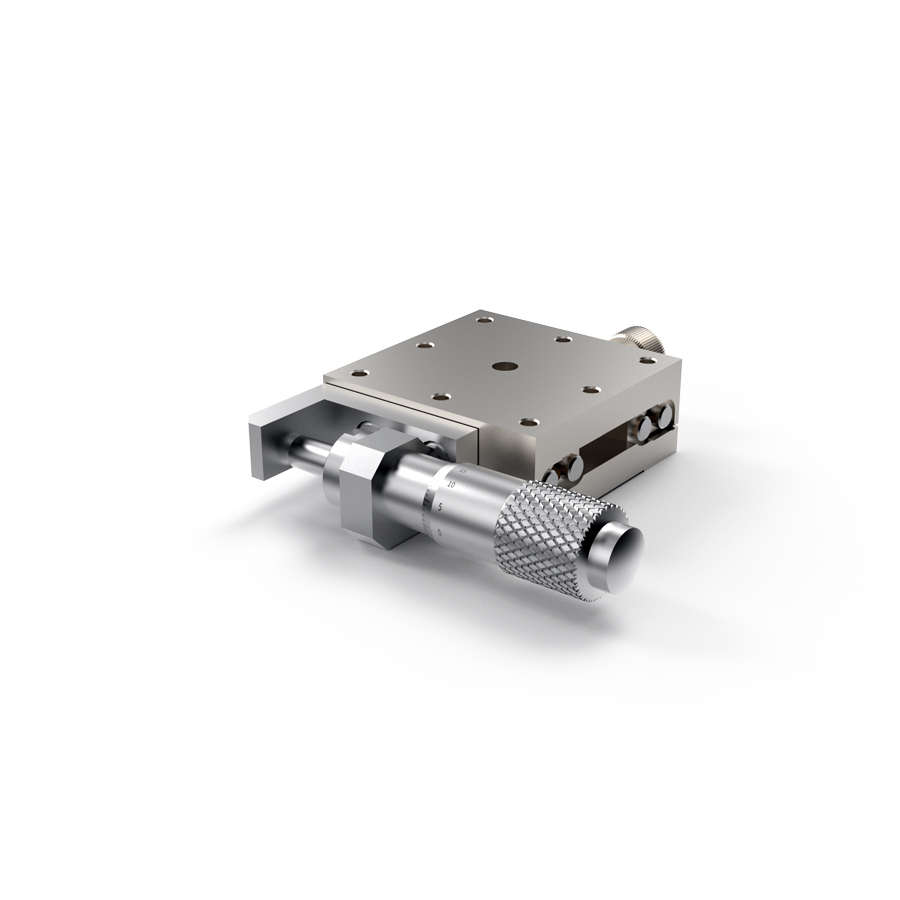 X轴线性滚珠式手动位移台 台面尺寸40x40mm 行程±6.5mm