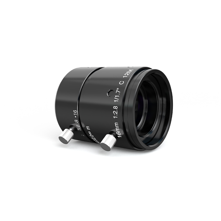 16mm 1/1.7" F2.8 12M 无热化定焦镜头