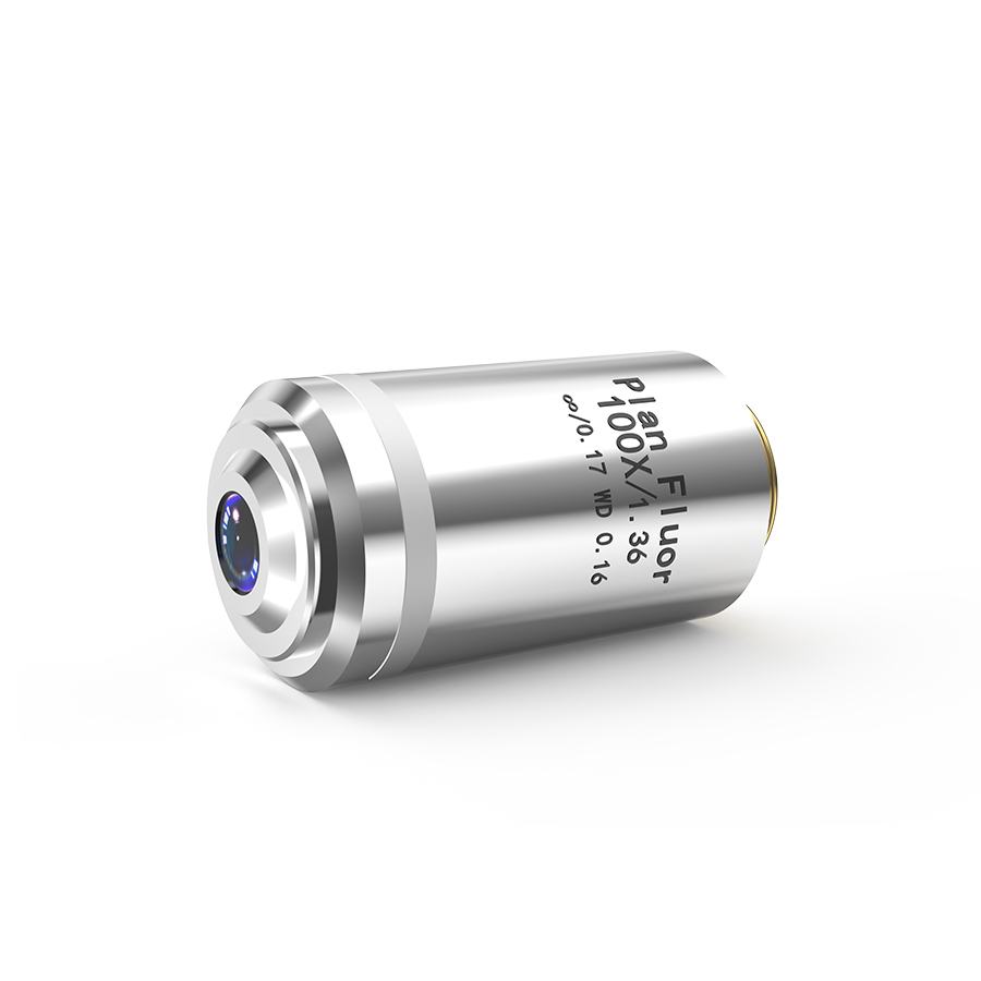 100× 齐焦60mm平场半复消色差生物物镜