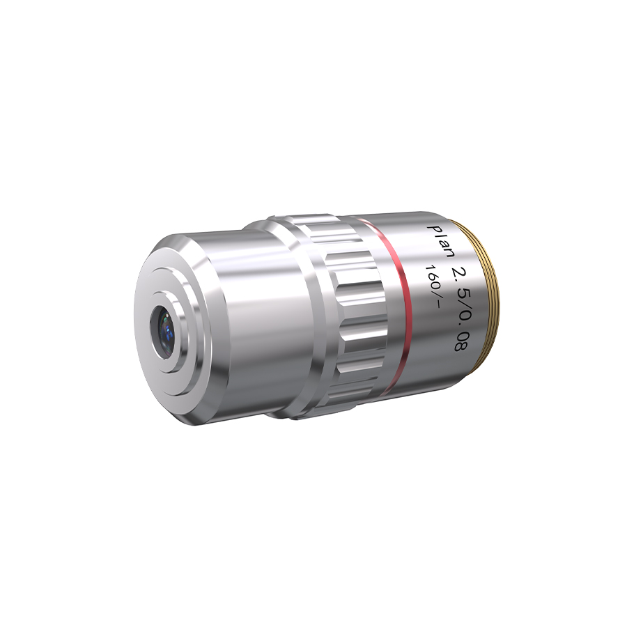 CE 2.5× f195 齐焦45mm 有限远平场消色差 金相物镜