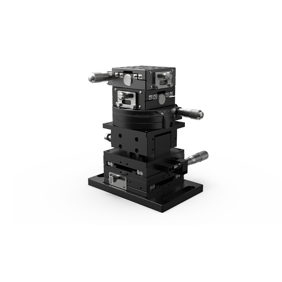 六维位移台 台面尺寸60x60mm 旋转中心高度75mm 最大负载1.86kg