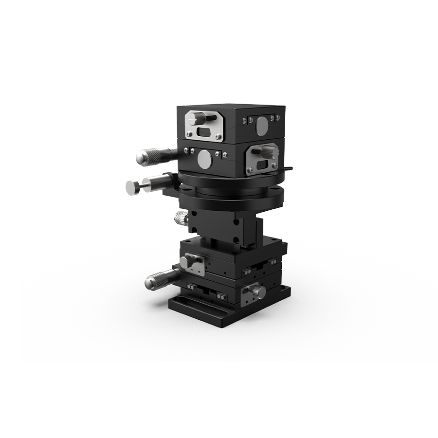 六维位移台 台面尺寸60x60mm 旋转中心高度50mm 最大负载4.94kg