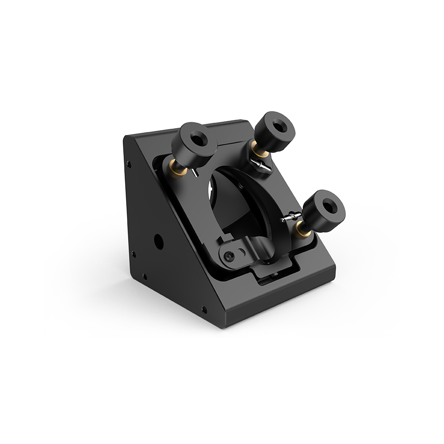 30mm笼式45°安装调整架 笼杆顶丝固定 M4/M6螺孔