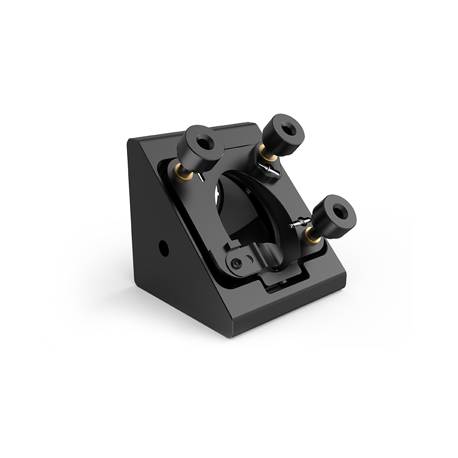 30mm笼式45°安装调整架 笼杆4-40螺孔安装 8-32/1/4-20螺孔