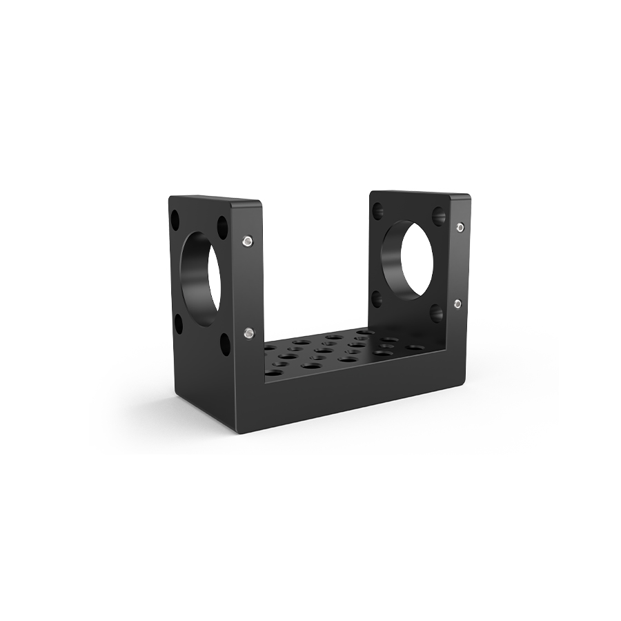 30mm笼式系统U形平台 两端SM1螺纹孔 安装孔1/4-20、8-32